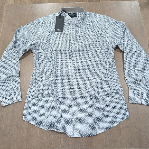 Mens Rodd & Gunn "Fevona" Print LS Button Up Shirt Sky - Picture 1 of 4